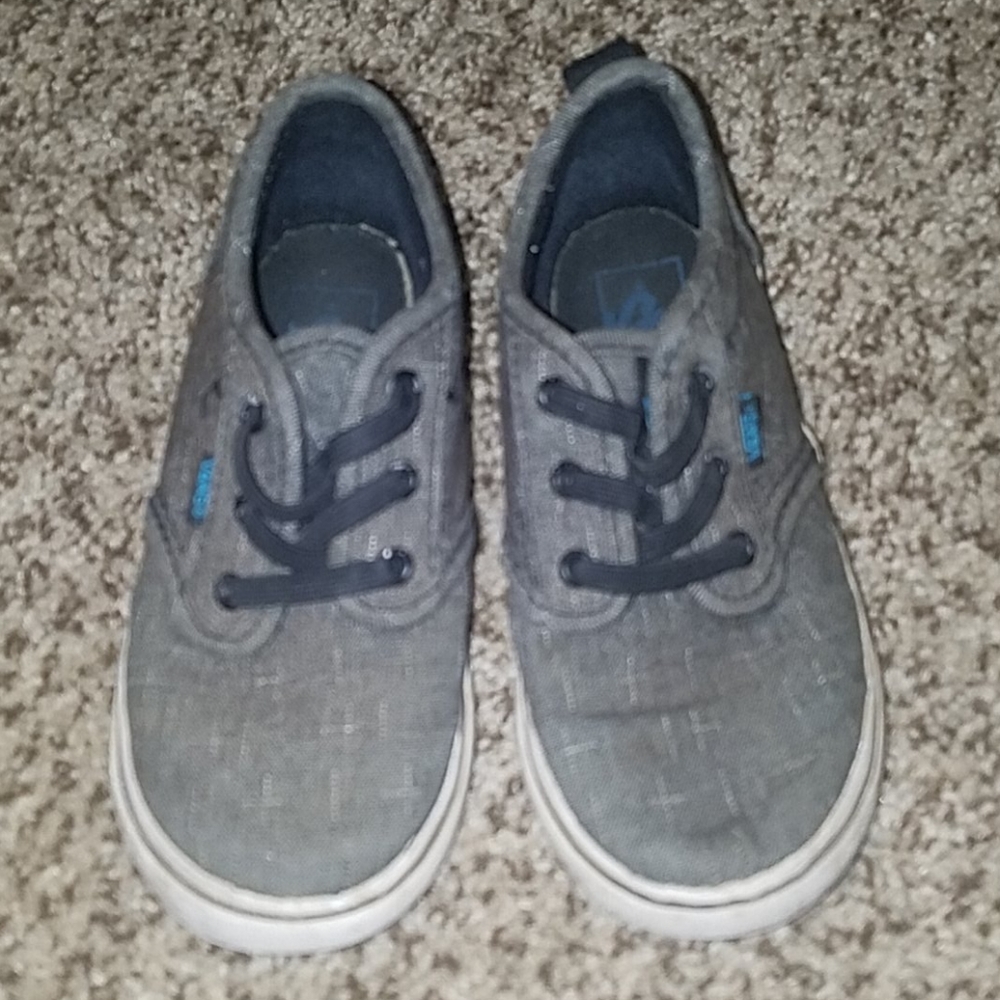 Toddler size 9 grey Vans slip-on shoe